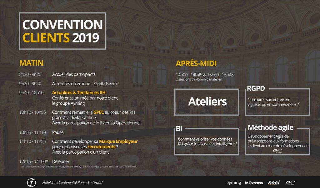 programme convention clients 2019