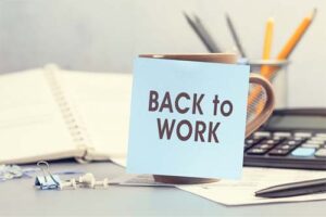 back to work