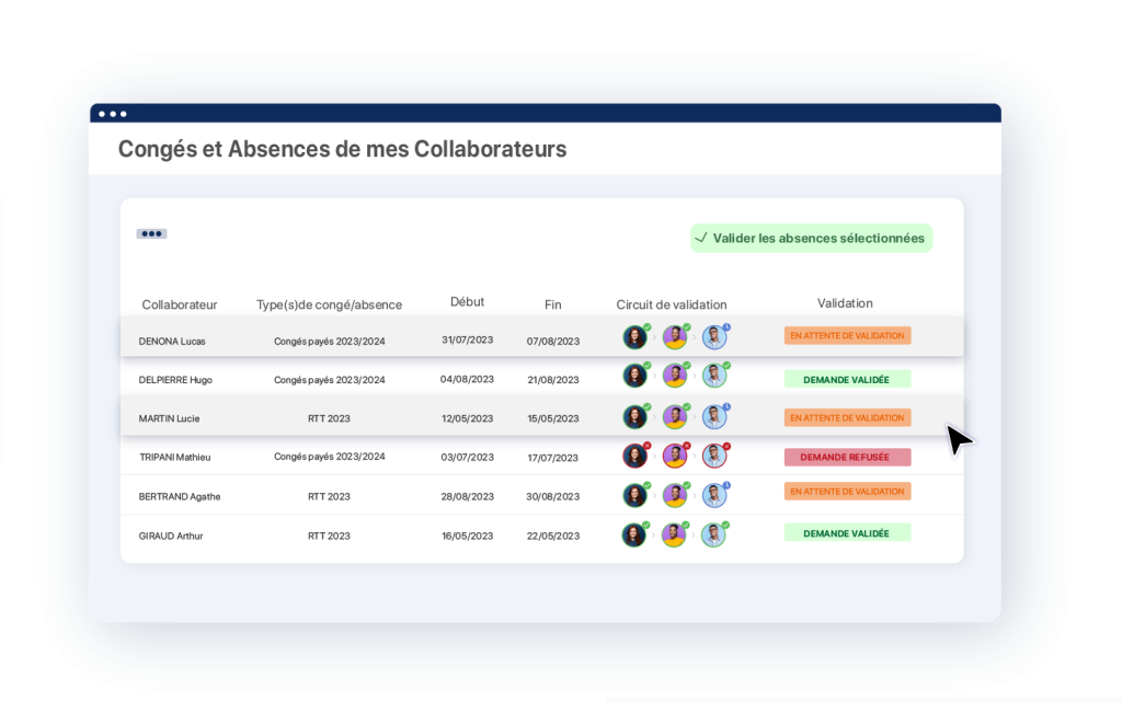 Gestion compteurs dabsences