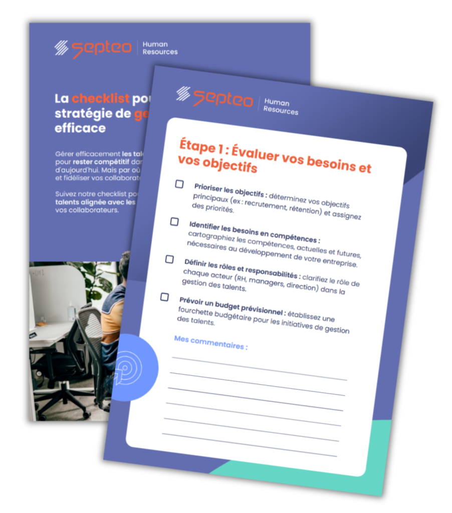 checklist gestion des talents étape 1